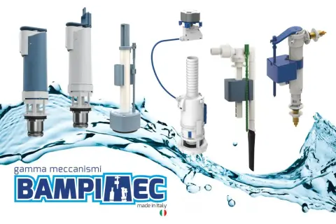 Meccanismi per cassetta WC Bampi: soluzioni per la sostituzione tubo scarico.