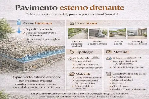 Guida per creare un vialetto carrabile fai da te drenante: illustra materiali, tipologie e come funziona per un pavimento esterno duraturo e sicuro.