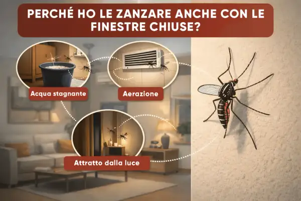 Scopri dove si nascondono le zanzare in casa: acqua stagnante, aerazione e luce sono i loro nascondigli preferiti.