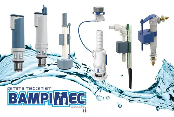 Meccanismi per cassetta WC Bampi: soluzioni per la sostituzione tubo scarico.